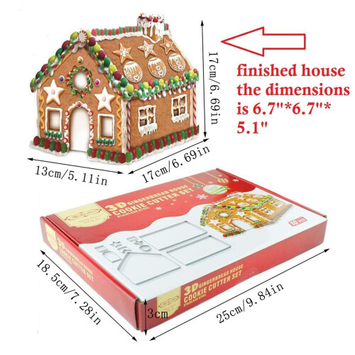 Weihnachtsplätzchen-Ausstechformen-Set, 3D-Weihnachtsmann, 18-teilig 2