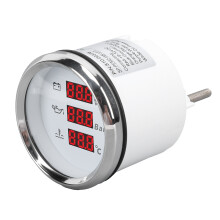 52mm Pressione digitale dell'olio, Temperatura dell'acqua LED rosso 9-32V