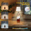 Lampe bouteille blanche pour bars et restaurants (1 unité) 2