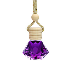 Diffuseur de parfum suspendu pour voiture, flacon en verre réutilisable, parfum longue durée pour éliminer les odeurs, 10 ml