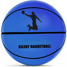Silent Basketball Size 7 (29.5") – 2026 Upgrade, Grooved Airless Tech for Quiet Indoor Dribbling
