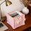 D Foldable Decorative Storage Container Soft Fabric Design Blends With Any Decor Use Under Sink In Cabinet Or On Open Shelving 4