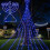 Udendørs Hanukkah Menorah Blå LED 3,7 m 1