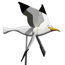 Asuka Series Seagulls Whirligig Windmill Garden Stake Flying Bird Wind Spinner