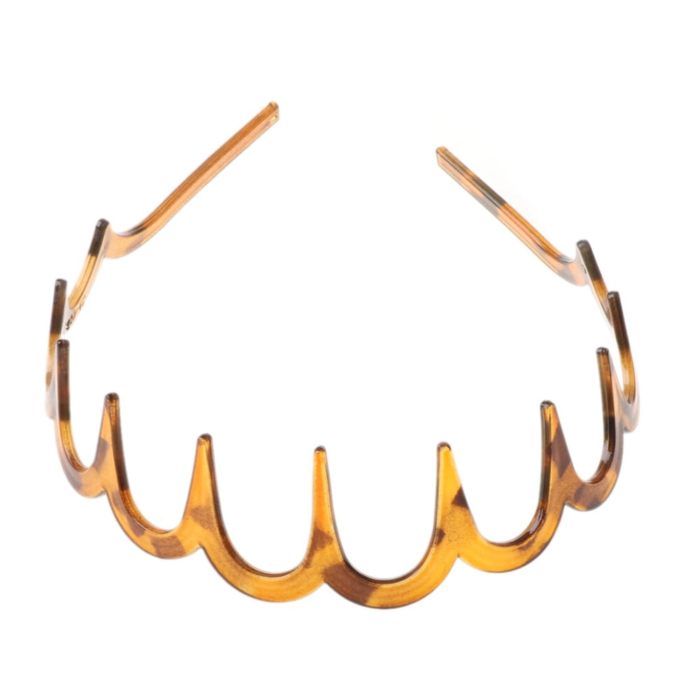 Unisex Women Girls Long Tooth Headband Plastic Resin Non-Slip Comb Hair Hoop