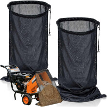 2-Pack Extra Large 24"x48" Wood Chipper Shredder Bag, Compatible with Troy-Bilt Wood Slicer/Splitter/Chipper