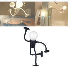 Rolig Sportsman Nattlampa med Föränderlig Form, Flexibel Rolig Sportsman LED-lampa för Sovrum, Barnrum, Studentrum, Bärbar Kreativ