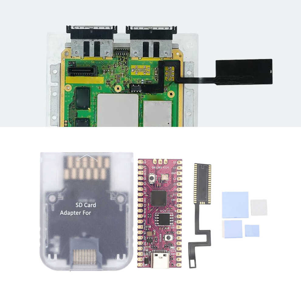Picoboot Development Board Fpc Flex Cable Kit For Gc Dol 001 Retro Console Transparent 6911385892828