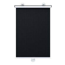 Stores occultants à ventouses, sans fil et sans perçage, protection UV, stores enrouleurs portables pour fenêtres/portes (45 x 125 cm, noir)