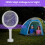 Electric Bug Zapper Racket 3-in-1 with Telescopic Wand 3