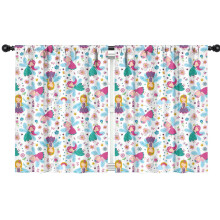 Fairy Princess Pattern Blackout Kids Curtains,Childrens Insulated Curtains Set Of 2,Bedroom Essentials,Toddler Room Decor 42x54in(106x137cm)