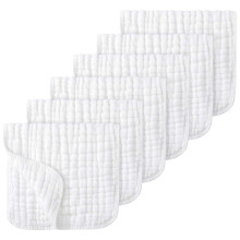 Ensemble de six serviettes 25 x 50 cm – Ultra-absorbantes, lavables et multi-usages | Convient pour la cuisine, la salle de bain et le spa