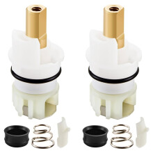 Faucet Stem Assembly Repair Parts Replacement Stem Cartridges with Rubber Seat And Spring for Bathtub Sink Shower