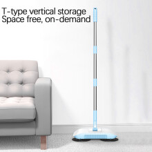 3-in-1 Manual Floor Sweeper: Dry Sweep & Wet Mop, Foldable, Stainless Steel Handle, No Electricity, Compatible with Hardwood/Tile/Vinyl, Pet Hair