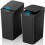 Gal touchless bathroom trash can with lid 2 pack black 1