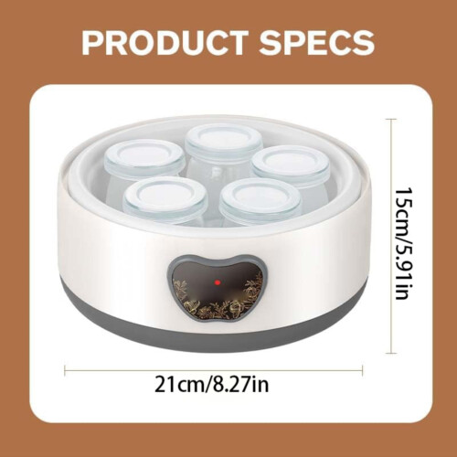 Stainless Steel Yogurt Maker 1.2L with Temperature and Time 2