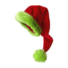 Bonnet de Père Noël lumineux à LED vert citron avec lumière colorée pour adultes, accessoire de coiffure pour les fêtes de Noël et du Nouvel