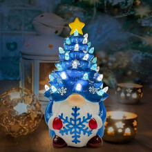 Décorations de Noël lumineuses AuroraX, gnomes personnalisés, veilleuse bleue pour chambre, salon, décorations de Noël