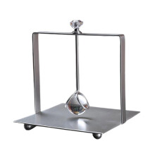 Porta-lenços de cristal quadrado francês com acabamento dourado em metal (1 peça)