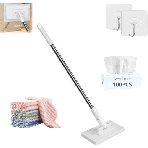 Snap Grip Minimop met verstelbare steel van 90 cm