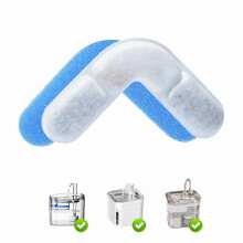 Cat Fountain Filter Replacement for FT200, Stainless Steel, Triple Filtration with Activated Carbon – Compatible with FT200