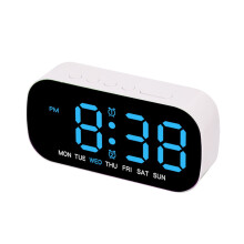 Réveil numérique avec affichage de la température, calendrier, facile à utiliser et multifonctionnel pour la maison et le bureau.