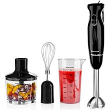 Botmixer Készlet, 300W, Habverővel, Kehelylel, Aprítóval, Fekete, HS565B