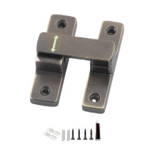 90/180 Degree Sliding Door Lock Safety Sliding Barn Door Lock Privacy Door Bolt Lock for Screen, Cabinets, Bathrooms