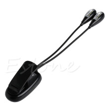 Lampe YIEMEEN multifonctionnelle à 8 LED avec col de cygne, idéale pour la lecture, le camping et la randonnée. Fonctionne avec des piles USB et