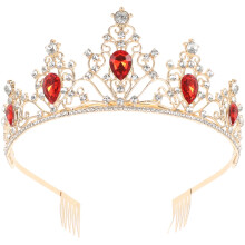Wedding Accessories Tiara Crown Red Alloy 1Pcs