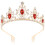 Wedding Accessories Tiara Crown Red Alloy 1Pcs 1