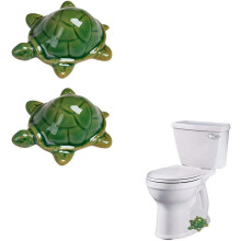 Conjunto de 4 capas de cerâmica em formato de tartaruga para maçaneta de vaso sanitário