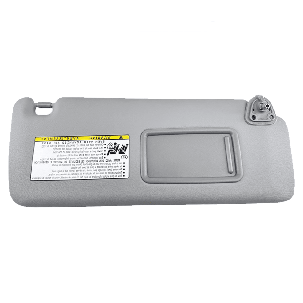 Right Passenger Side Sun Visor For Toyota Highlander 2004-2007 With Mirror, Replacement Oem 74320-48260-A0-Right- Grey 9479868602960