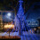 Udendørs Hanukkah Menorah Blå LED 3,7 m 4