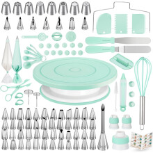 Kit per decorare torte con piatto girevole, 158 pezzi