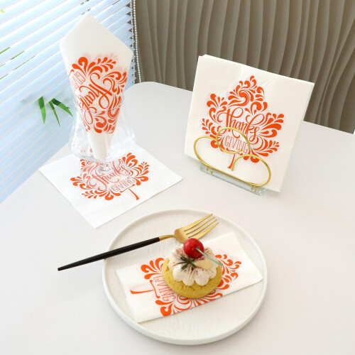 Thanksgiving pumpkin napkin disposable tissue 20 pcs 1