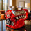 V8-motor kaffekrus rustfritt stål 3D Retro 355 ml 5