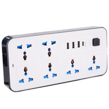 Multipresa con porte USB, protezione da sovraccarico e design ignifugo – Compatibile con viaggi, dormitori, appartamenti e hotel.