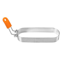 Fried Egg Ring for Griddle Kitchen Gadget Omelette Household Cooker Crumpet Ring 16cmx7.5cm Orange