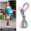 Skipping Rope for Teens Multi-Colored Flat 1Pcs 6