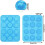 Silicone3D Flower Chocolate Molds Set5pcs12cavity 2