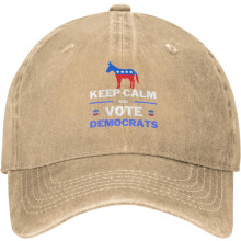 Șapcă Keep Calm and Vote Democrats albastră, Salvați America, Salvați Democrații, Șapcă in2022 2024, Șapcă unisex, Negru