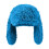 Gorro feminino de tricô com orelhas de coelho, azul celeste, 1 peça. 1