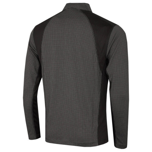 Calvin Klein (XL, Black) Calvin Klein Mens 2026 Micro Grid CK 1/2 Zip Mid Layer Baselayer 1