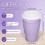 Gobelets à café jetables violet clair de Pâques, lot de 50 (12 oz). 2