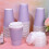 Gobelets à café jetables violet clair de Pâques, lot de 50 (12 oz). 5