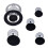 Herdplatten- und Knopfkappen-Set mit Metallstruktur 4