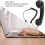 Retro Phone Handset, Handheld Cell Phone Receiver Radiation Proof Operation for Computers (Black) 2
