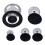 Herdplatten- und Knopfkappen-Set mit Metallstruktur 6