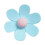 Blue flower fridge magnets PVC assorted 18-pack 2